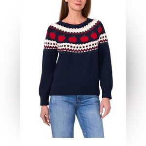 Vince Camuto Women's Back to School Sweater Navy sz XXL